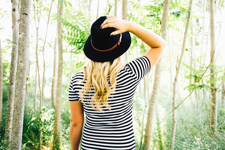 Blonde forest girl