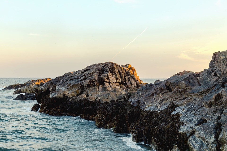 Coastline island rocks