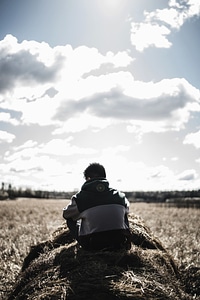 Agriculture boy cloud