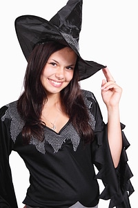 Black costume face photo