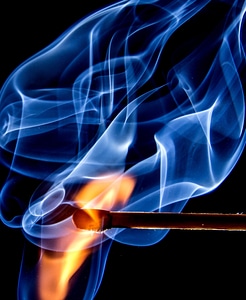 Darkness fire flame