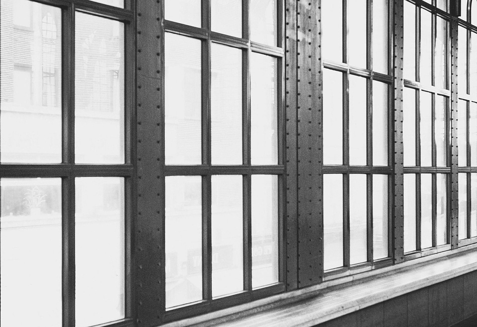 Architecture black black and white