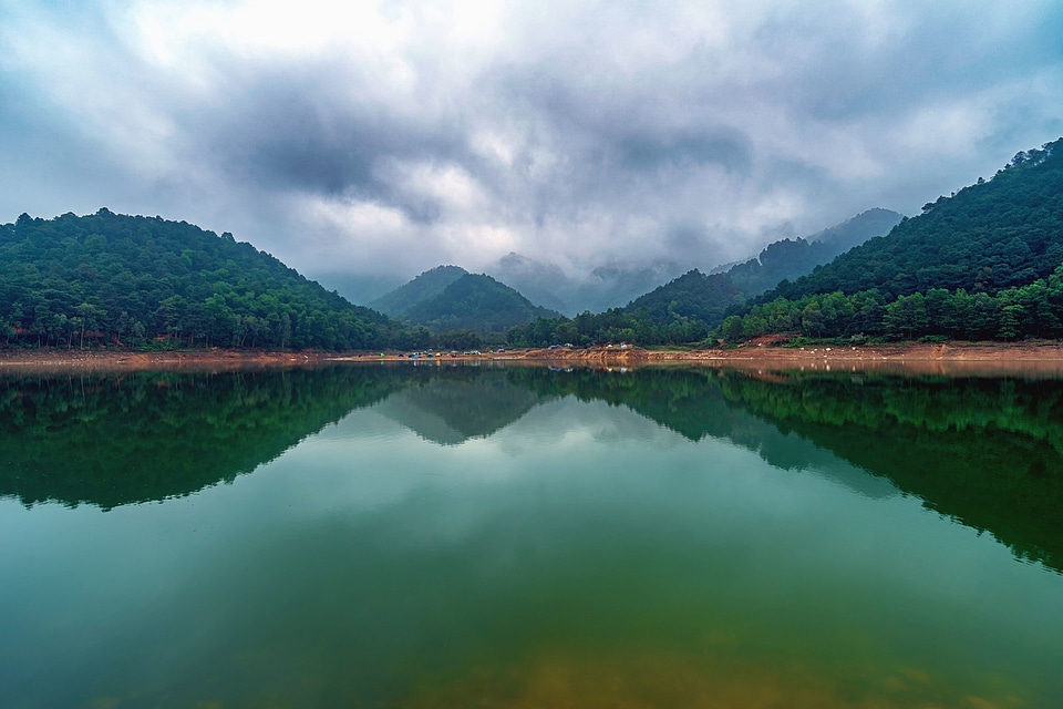 Cloud clouds lake photo