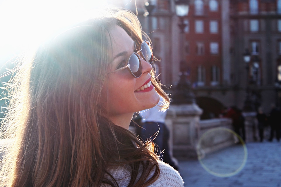Beautiful Photo blonde hair eyeglasses