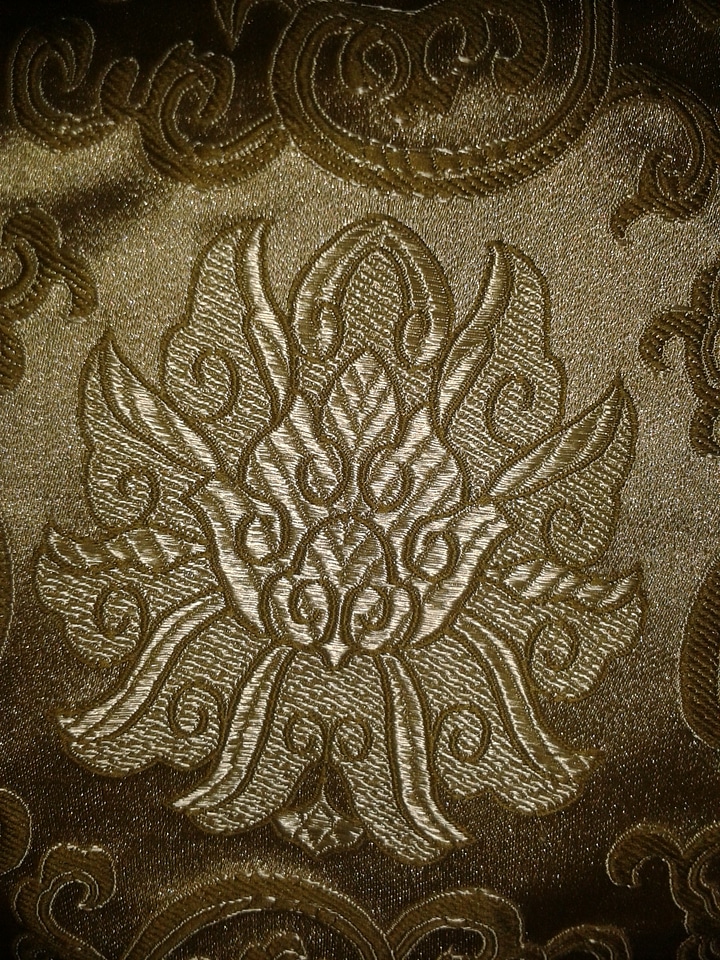 Lotus buddhism fabric