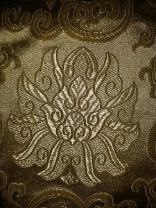 Lotus buddhism fabric