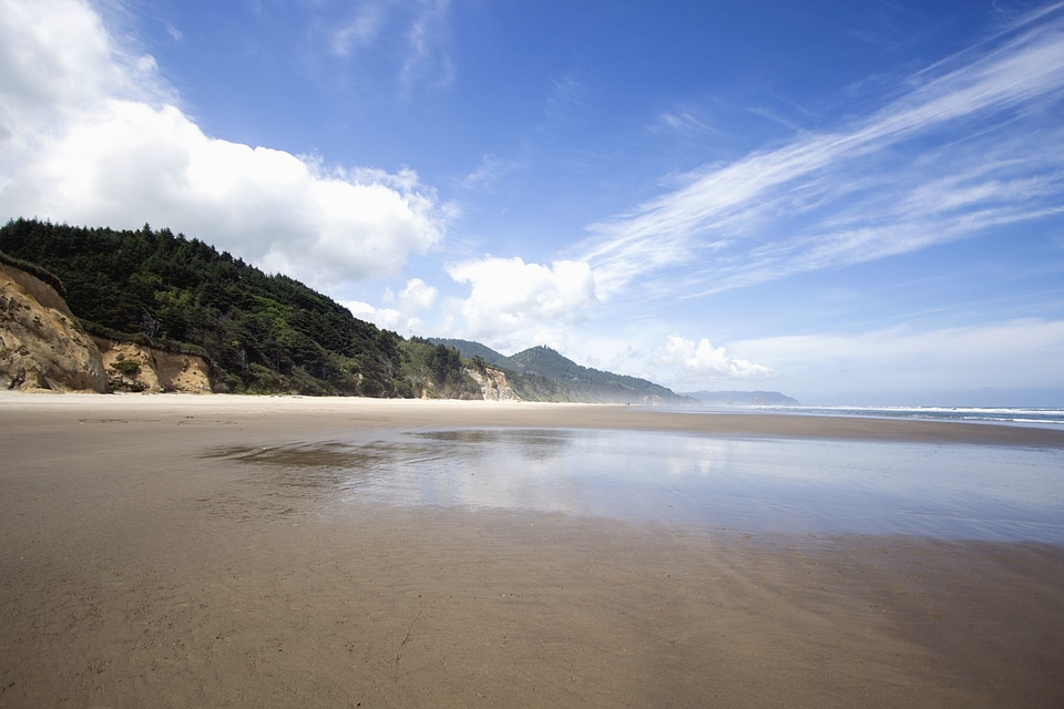 Beach beach erosion cloud photo