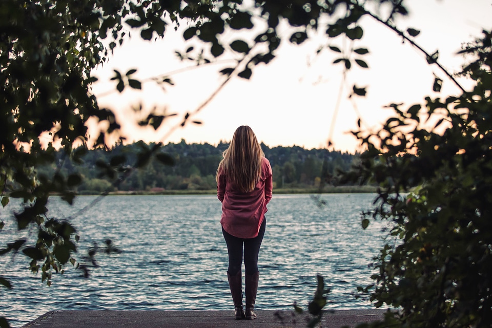 Blonde Hair dusk girl