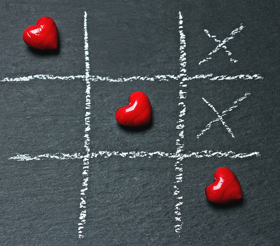 Drawing Chalk heart hearts