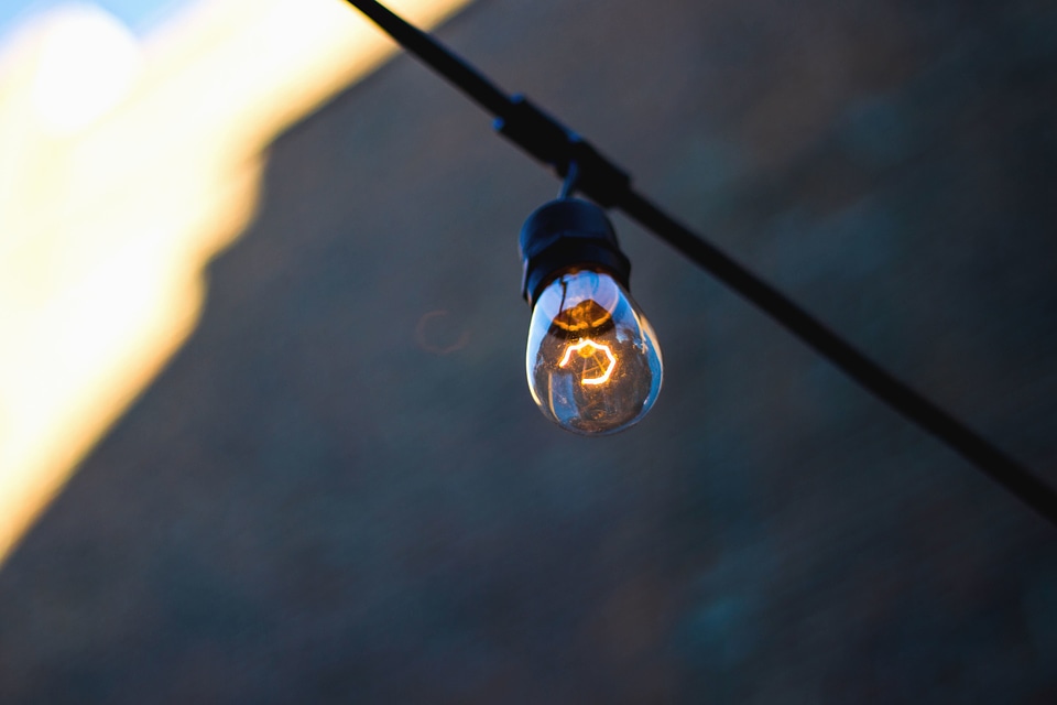 Electricity glass light