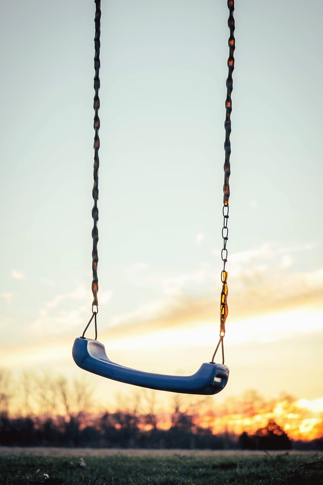 Chain dusk landscape