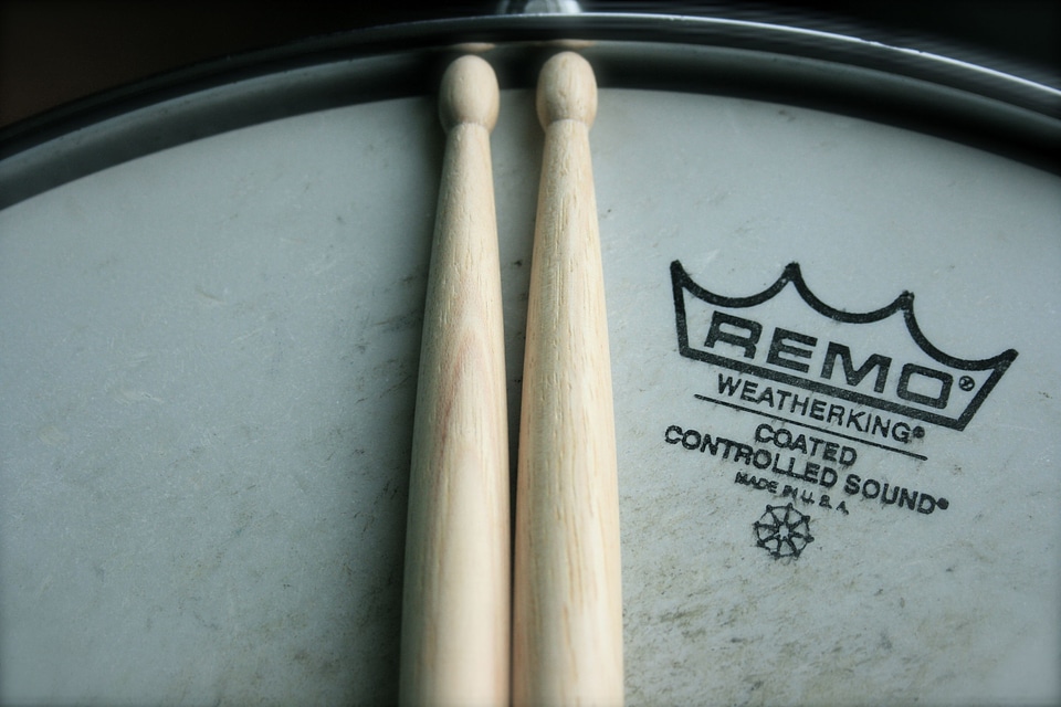 Drum kit drum sticks snare