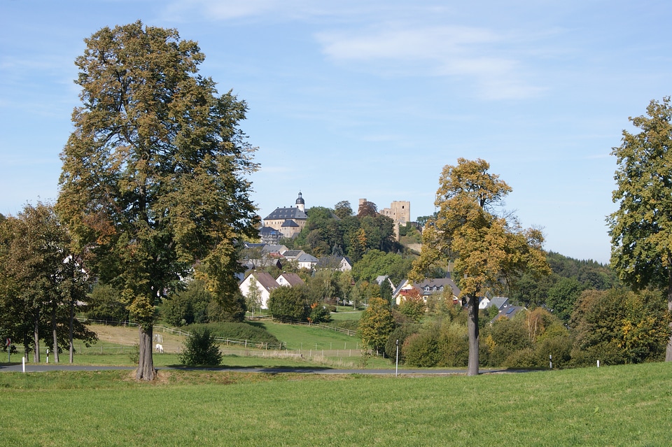Buildings church town