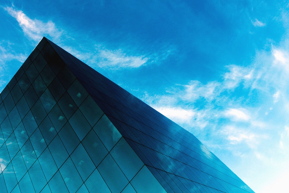 Architecture blue blue sky