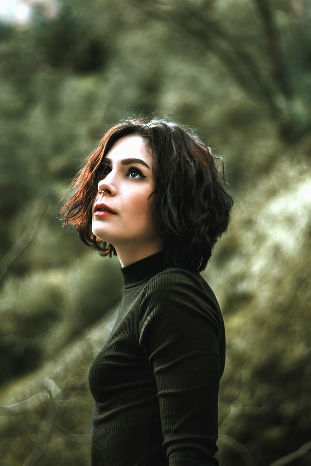 Girl hair landscape
