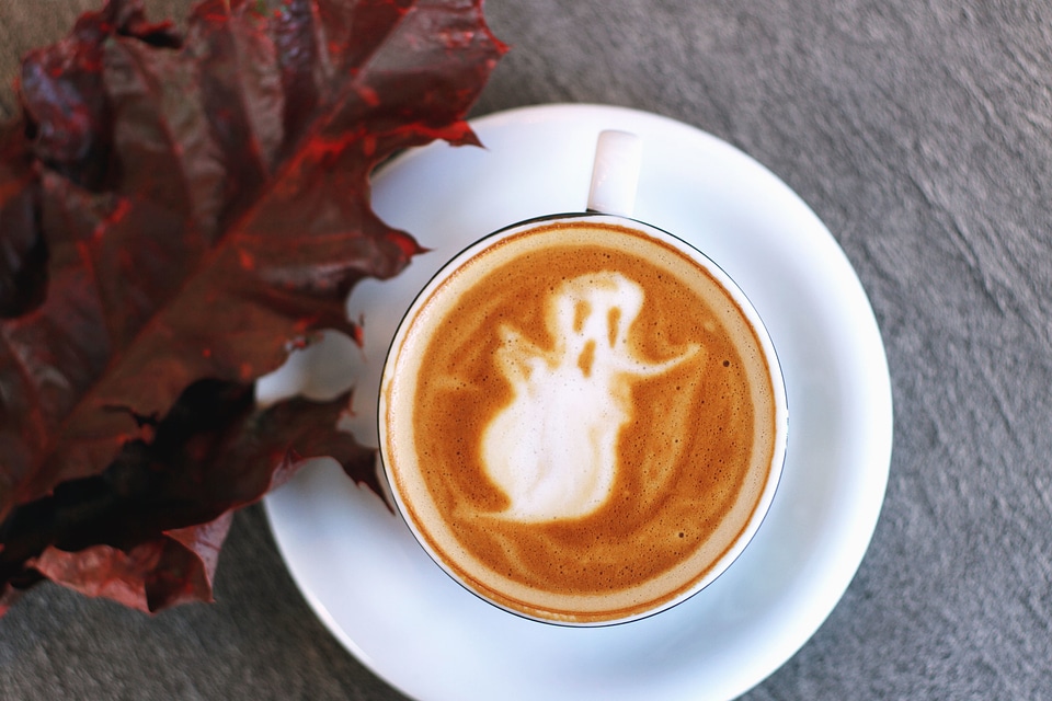 Art cartoon coffee cup