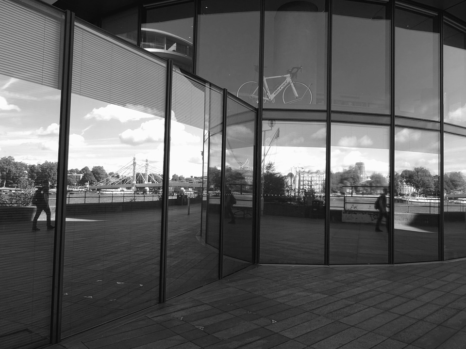 Architecture black and white building