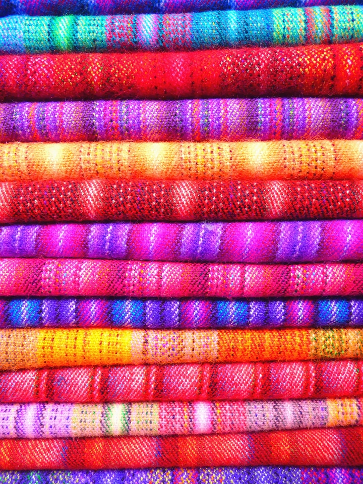 Color colorful fabric