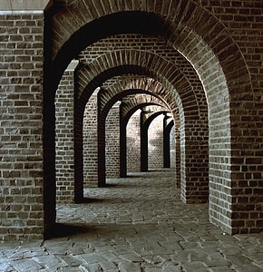 Arch architecture brick photo