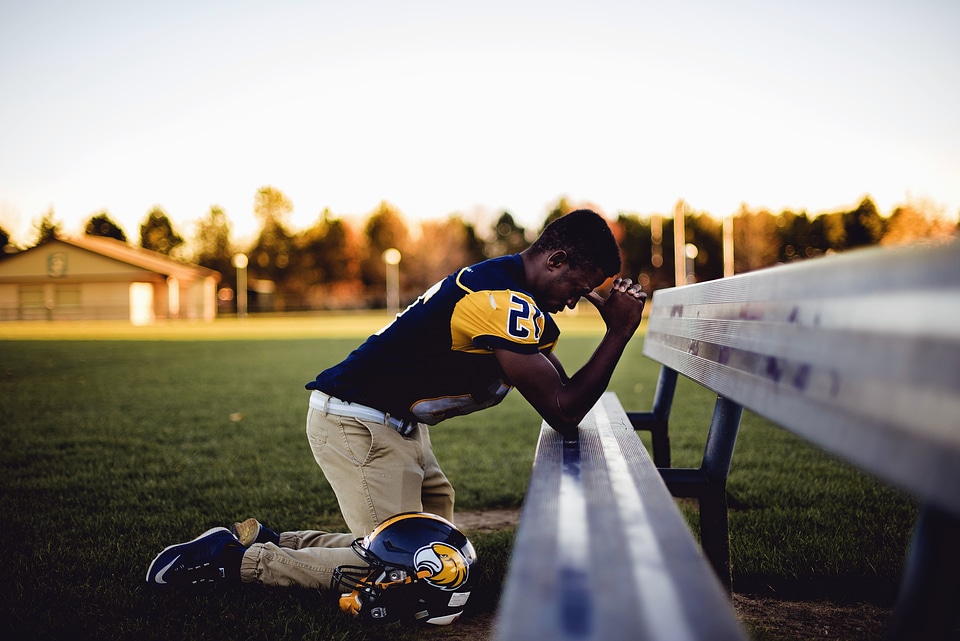 Bench football football player