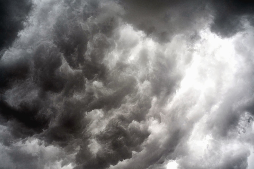 Black And White cloud clouds