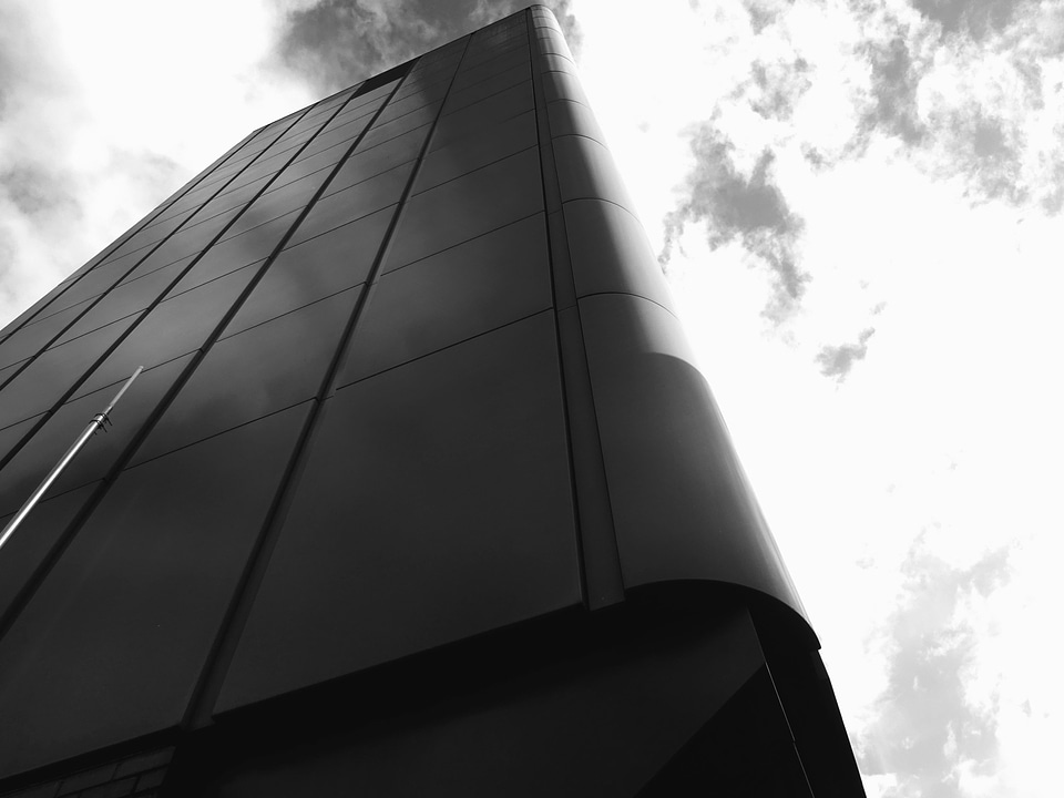 Architecture black and white building photo