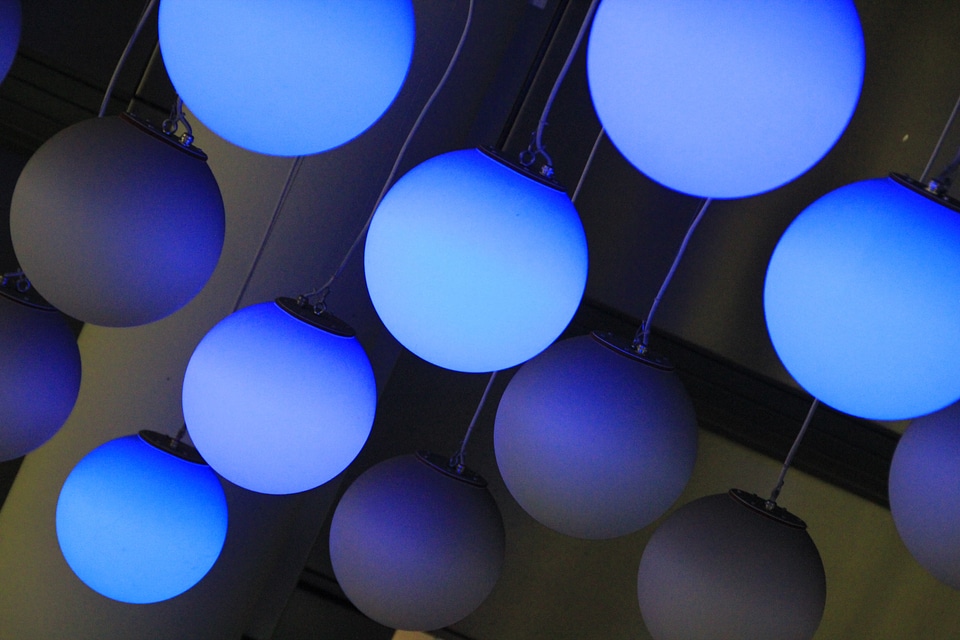 Blue night dark lighting