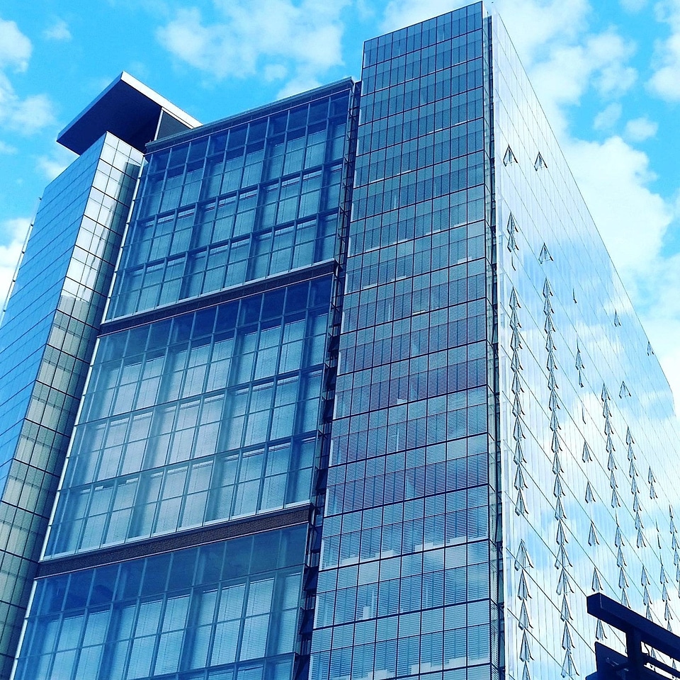 Architecture blue blue sky