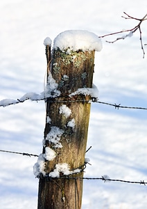 Cold fence pole photo