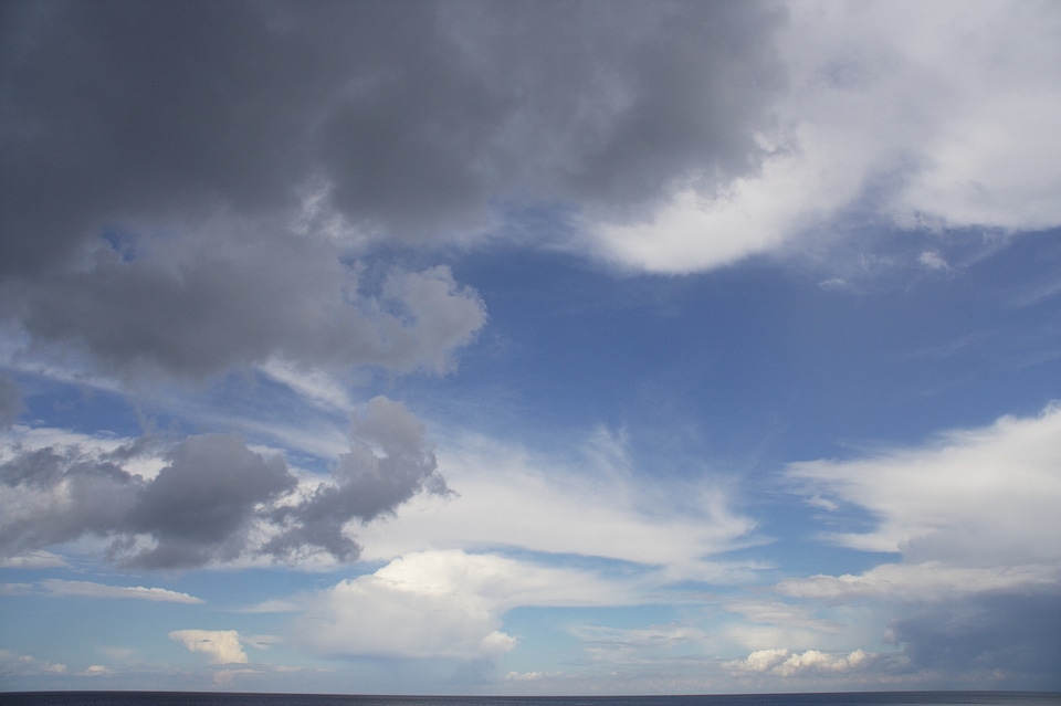 Clouds sky blue
