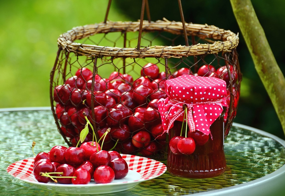 Basket cherry delicious