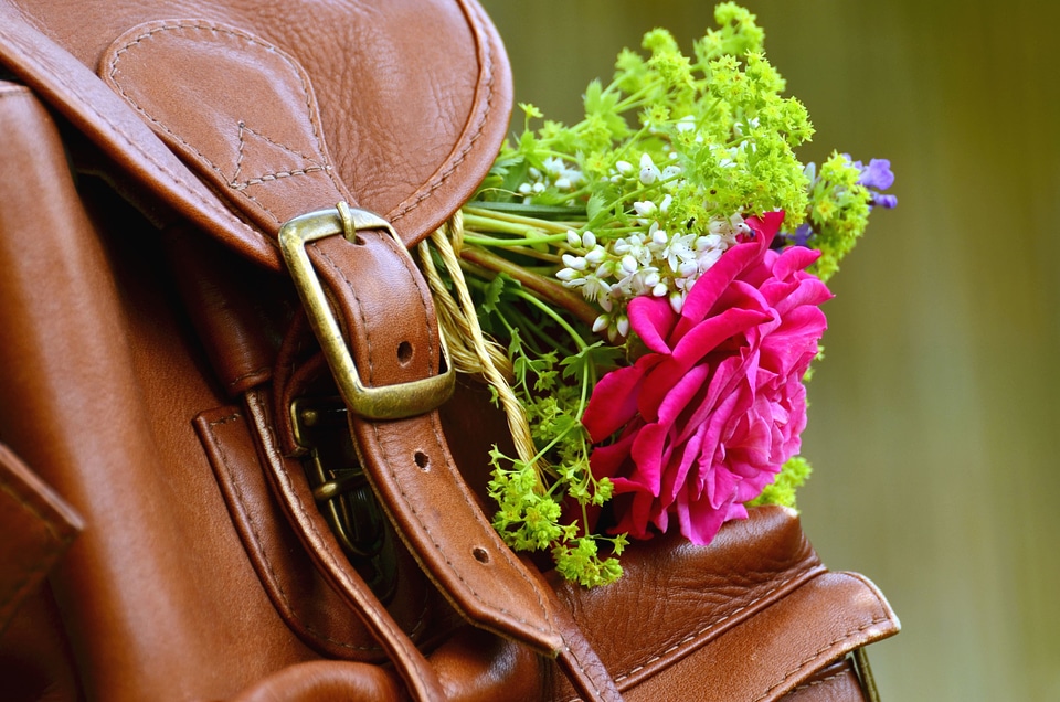 Backpack decoration flower