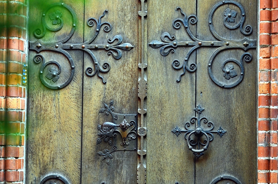Cast Iron doors house
