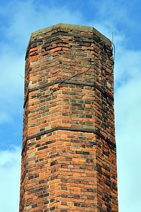 Architecture brick chimney