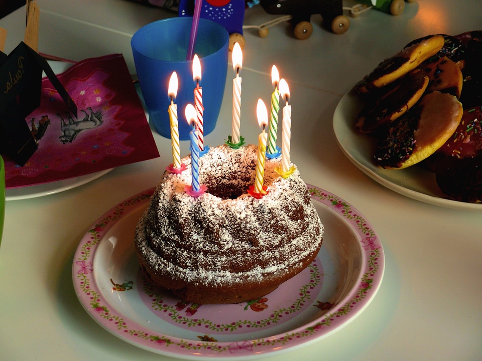 Birthday cake candle