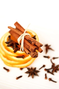 Cinnamon decoration food photo