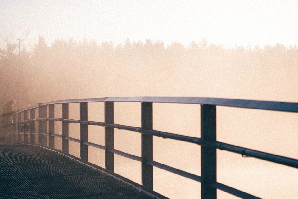 Bridge fog landscape