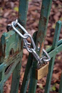 Door lock metal photo