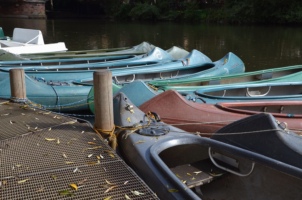 Boat dock river photo