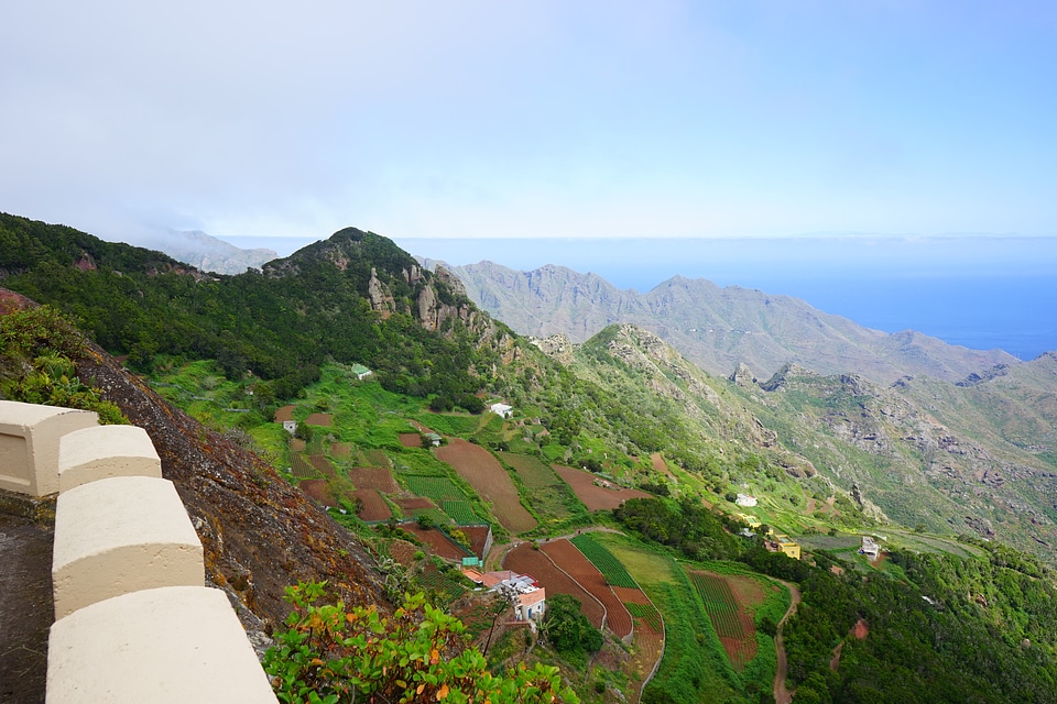 Agriculture mountains viewpoint