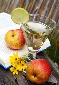 Apple book drink photo