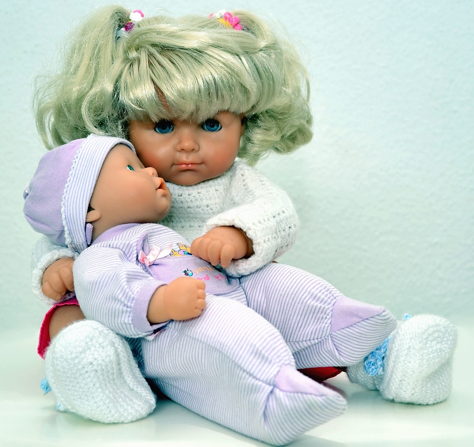Childhood clothing doll