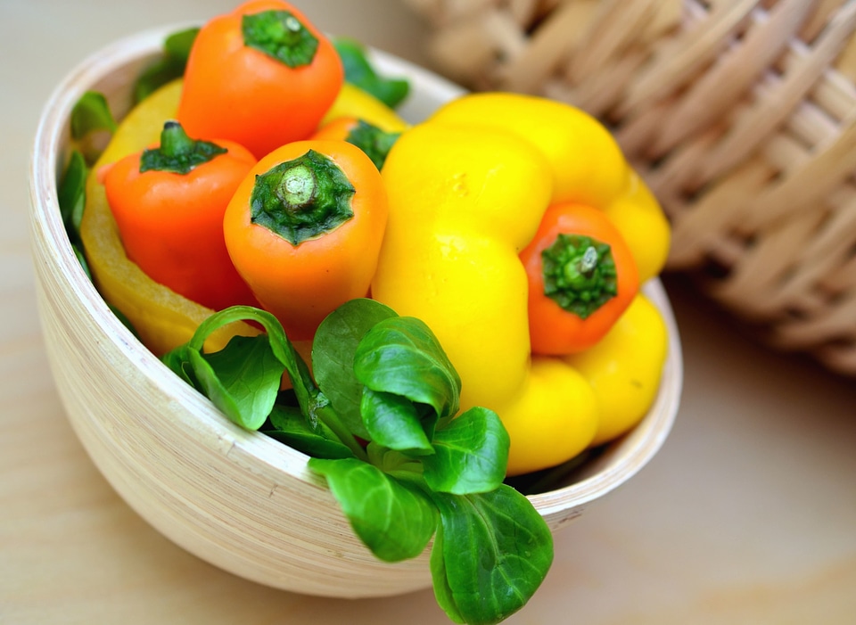 Beautiful Photo bell pepper bowl