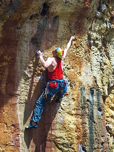 Cable climbing extreme photo