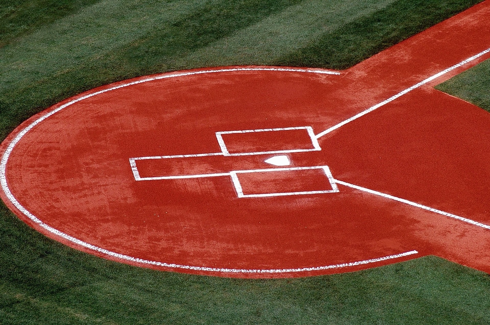 Baseball field grass