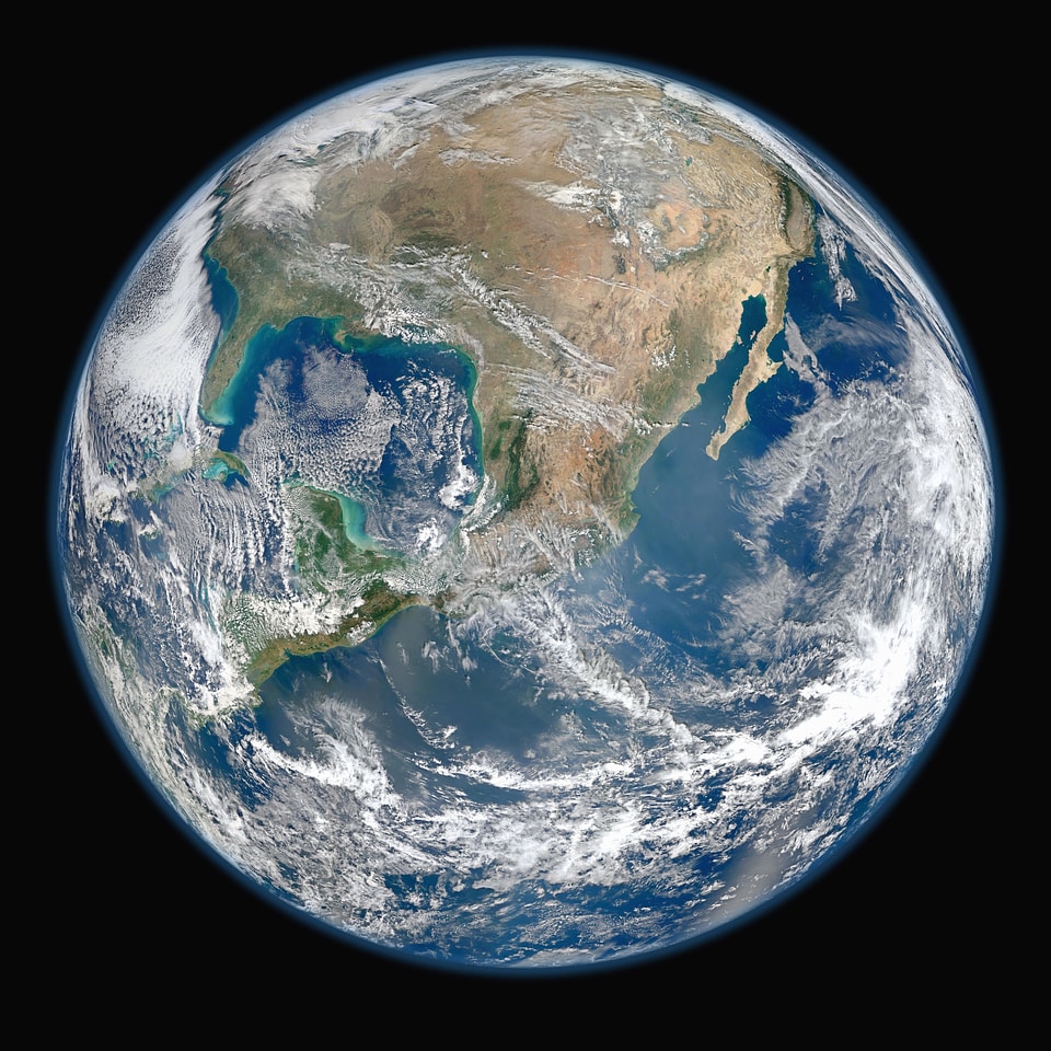 Balloon earth outer space