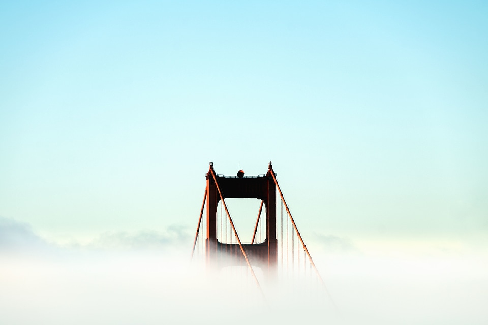 Arch bridge clouds