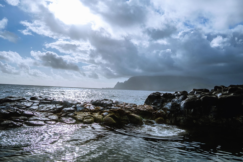 Coast mountains rocks