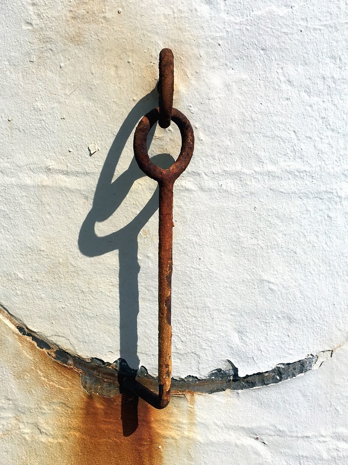 Ancient cast iron iron