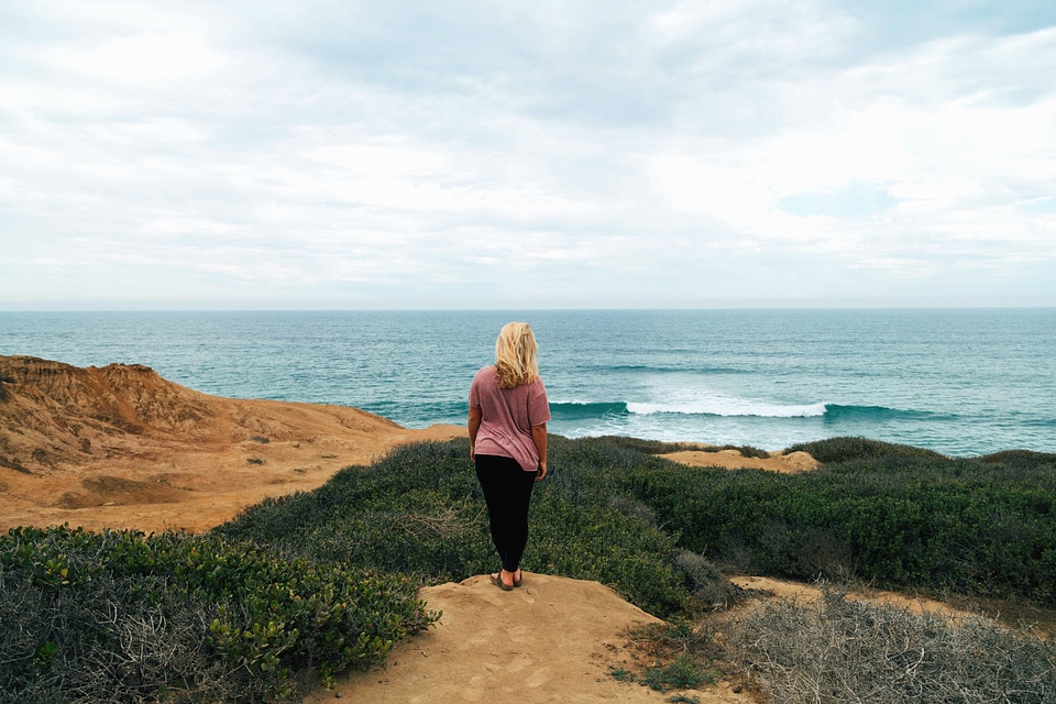 Beach blonde hair girl